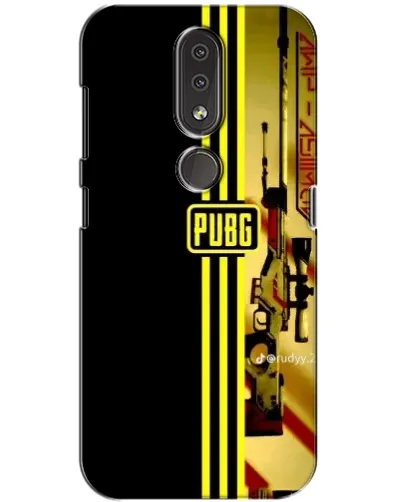 Чехол для Nokia 4.2 с картинкой «PUBG — камуфляжный шлем»