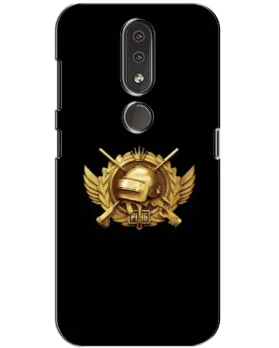 Чехол для Nokia 4.2 с картинкой «PUBG — оранжевый градиент»