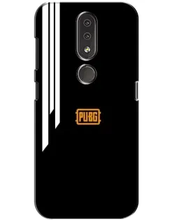 Чехол для Nokia 4.2 с картинкой «PUBG — вертикальные линии»