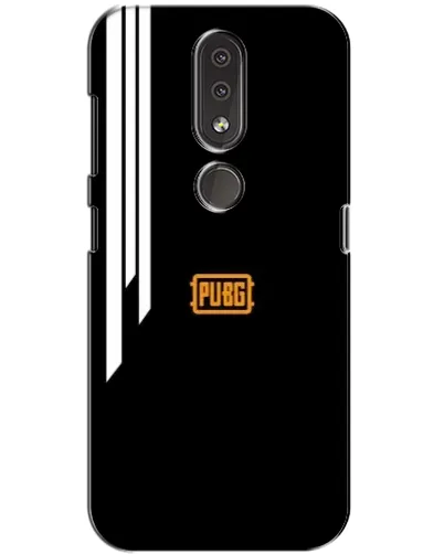 Чехол для Nokia 4.2 с картинкой «PUBG — вертикальные линии»