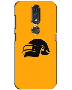 Чехол для Nokia 4.2 с картинкой «PUBG — золотой шлем»