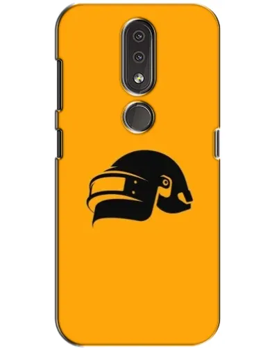 Чехол для Nokia 4.2 с картинкой «PUBG — золотой шлем»