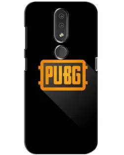 Чехол для Nokia 4.2 с картинкой «PUBG — рамка лого»