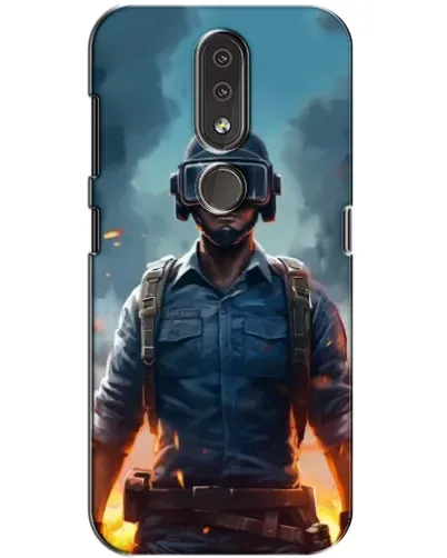 Чехол для Nokia 4.2 с картинкой «PUBG — реалистичный герой»