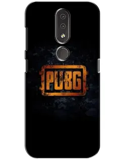 Чехол для Nokia 4.2 с картинкой «PUBG — золотой логотип»