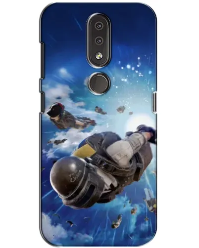Чехол для Nokia 4.2 с картинкой «Десант PUBG — прыжок»