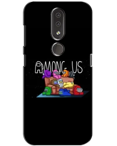 Чехол для Nokia 4.2 с картинкой «Логотип Among Us»