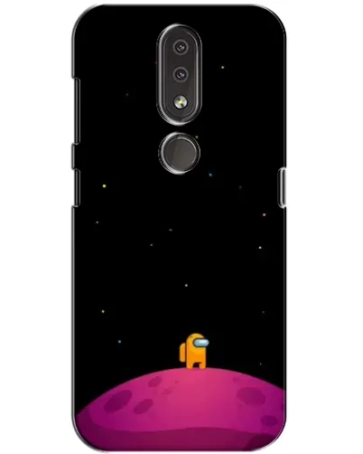 Чехол для Nokia 4.2 с картинкой «Одинокий герой на планете»