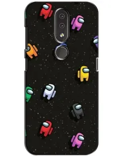 Чехол для Nokia 4.2 с картинкой «Космический паттерн Among Us»