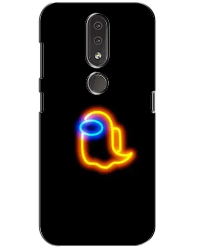Чехол для Nokia 4.2 с картинкой «Among Us неоновое сияние»