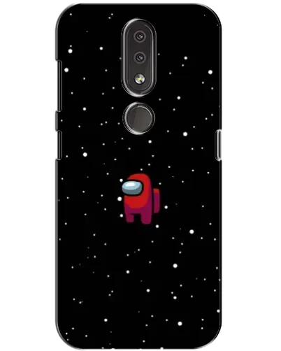 Чехол для Nokia 4.2 с картинкой «Красный Among Us»