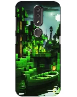 Чохол для Nokia 4.2 з картинкою «Minecraft лісовий пейзаж»