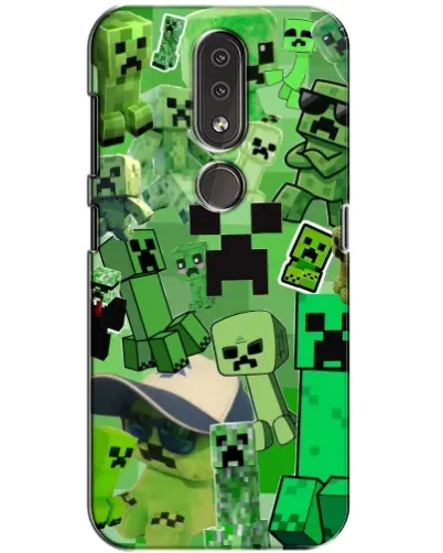 Чохол для Nokia 4.2 з картинкою «Кріпери Minecraft» Чохол для Nokia 4.2 з картинкою «Кріпери Minecraft»