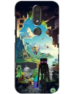 Чохол для Nokia 4.2 з картинкою «Ендермен у лісі»