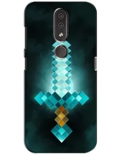 Чохол для Nokia 4.2 з картинкою «Алмазний меч неон»