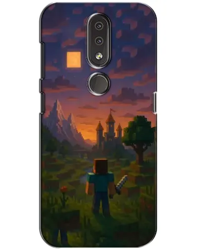 Чохол для Nokia 4.2 з картинкою «Стів біля вежі» Чохол для Nokia 4.2 з картинкою «Стів біля вежі»