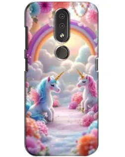 Чохол для Nokia 4.2 з картинкою «Веселка і єдинороги» Чохол для Nokia 4.2 з картинкою «Веселка і єдинороги»