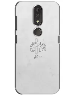 Чохол для Nokia 4.2 з картинкою «Івана 3:16 Хрест» Чохол для Nokia 4.2 з картинкою «Івана 3:16 Хрест»