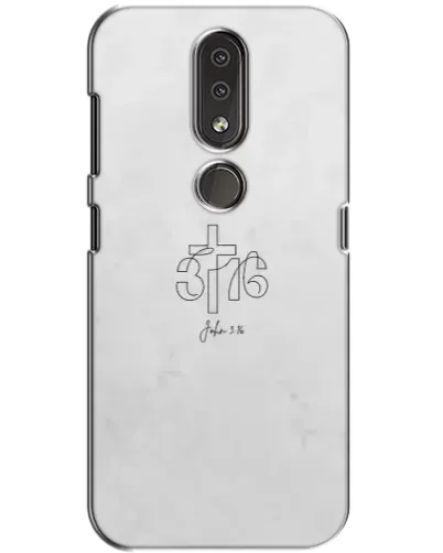 Чохол для Nokia 4.2 з картинкою «Івана 3:16 Хрест»