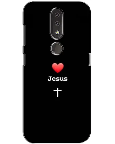 Чохол для Nokia 4.2 з картинкою «Серце - Jesus»