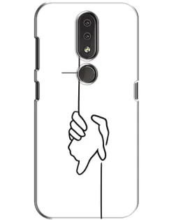 Чохол для Nokia 4.2 з картинкою «Рука тримає» Чохол для Nokia 4.2 з картинкою «Рука тримає»