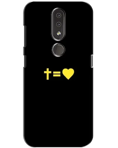 Чохол для Nokia 4.2 з картинкою «Серце та Хрест»