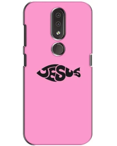 Чохол для Nokia 4.2 з картинкою «Рожевий символ Jesus»