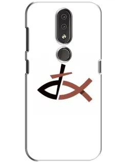 Чохол для Nokia 4.2 з картинкою «Риба та хрест»