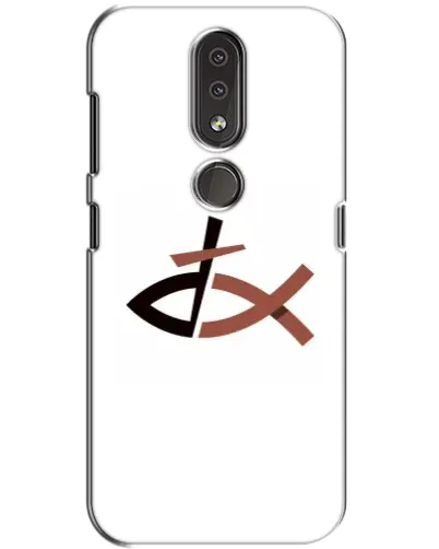 Чохол для Nokia 4.2 з картинкою «Риба та хрест»