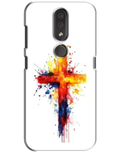 Чохол для Nokia 4.2 з картинкою «Акварельний хрест»