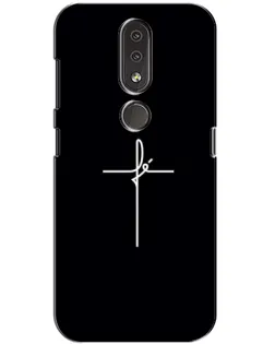 Чехол для Nokia 4.2 с картинкой «Тонкий крест»