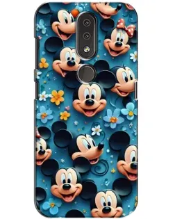Чохол для Nokia 4.2 з картинкою «Паттерн Міккі та Мінні»