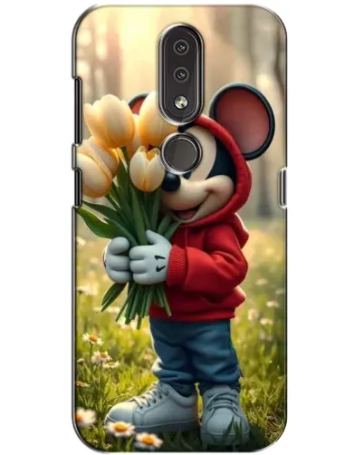 Чохол для Nokia 4.2 з картинкою «Міккі з тюльпанами» Чохол для Nokia 4.2 з картинкою «Міккі з тюльпанами»