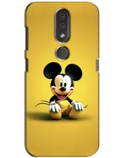 Чохол для Nokia 4.2 з картинкою «Міккі на жовтому»