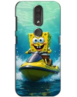 Чохол для Nokia 4.2 з картинкою «Спанч Боб на гідроциклі» Чохол для Nokia 4.2 з картинкою «Спанч Боб на гідроциклі»