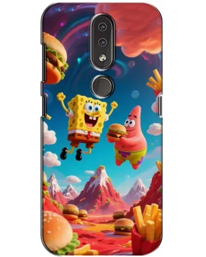 Чохол для Nokia 4.2 з картинкою «Космічний фастфуд»