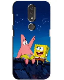 Чохол для Nokia 4.2 з картинкою «Губка Боб та Патрік вночі» Чохол для Nokia 4.2 з картинкою «Губка Боб та Патрік вночі»