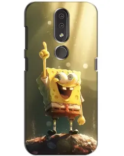 Чохол для Nokia 4.2 з картинкою «Сяючий Спанч Боб»