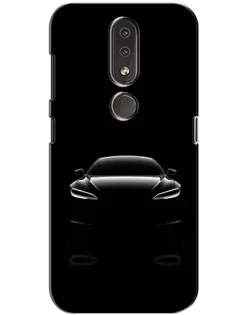 Чохол для Nokia 4.2 з картинкою «Силует Tesla Night»