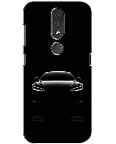 Чохол для Nokia 4.2 з картинкою «Силует Tesla Night»