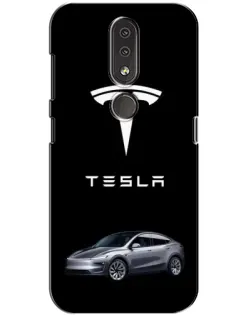 Чохол для Nokia 4.2 з картинкою «Tesla Model Y»