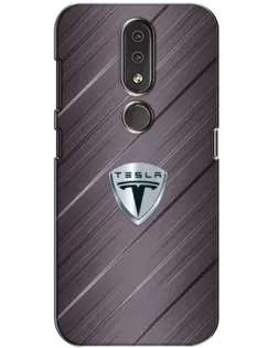 Чохол для Nokia 4.2 з картинкою «Металева текстура Tesla»