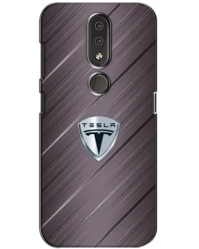 Чохол для Nokia 4.2 з картинкою «Металева текстура Tesla»