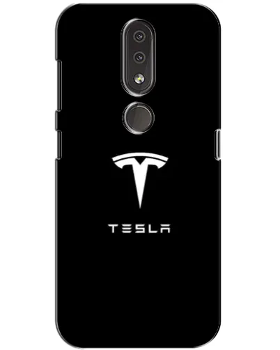 Чохол для Nokia 4.2 з картинкою «Tesla White Logo»