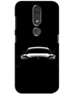 Чохол для Nokia 4.2 з картинкою «Фари Tesla Night»