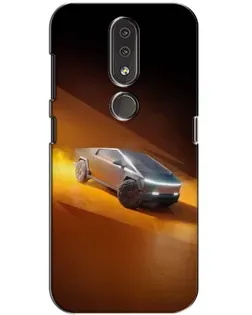 Чохол для Nokia 4.2 з картинкою «Cybertruck у пустелі»