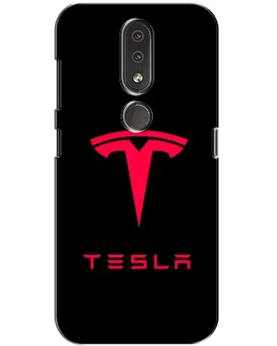 Чохол для Nokia 4.2 з картинкою «Tesla Red Logo»