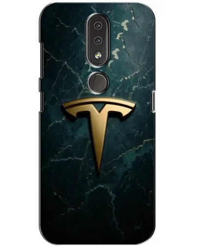 Чохол для Nokia 4.2 з картинкою «Мармурова Tesla Gold»