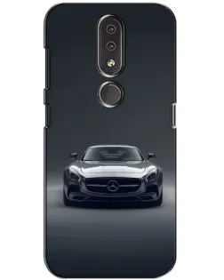 Чохол для Nokia 4.2 з картинкою «Mercedes на чорному»