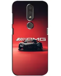 Чохол для Nokia 4.2 з картинкою «Mercedes AMG — червона лінія»